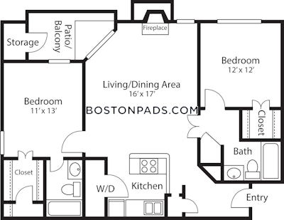 Quincy 2 Bed 2 Bath QUINCY  South Quincy - $2,670